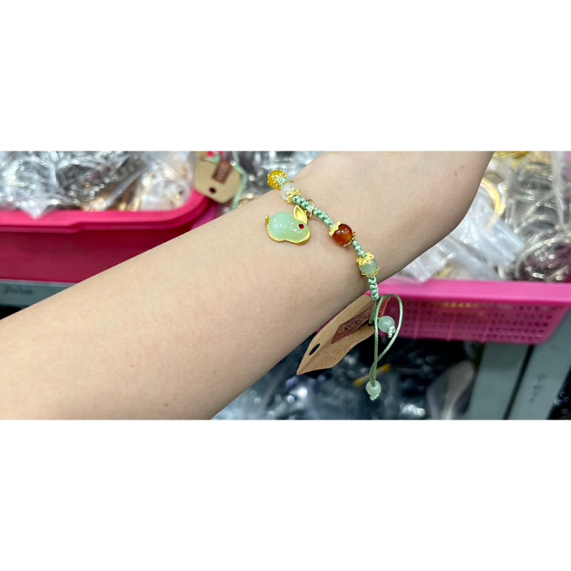 Fifi Fashion Gelang Kristal Tali Keberuntungan/Hoki Bisa Di Atur/Adjust G0021