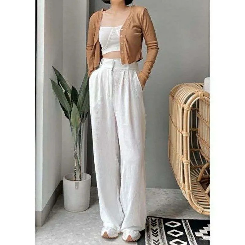 celana kulot crinkle highwaist wanita premium loose pants kulot crincle wanita korea