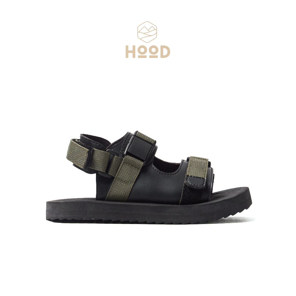 HOOD X HOODJAS Footwear - Sandal Gunung Traveling Anak Laki Laki Perempuan Unisex Hijau Army