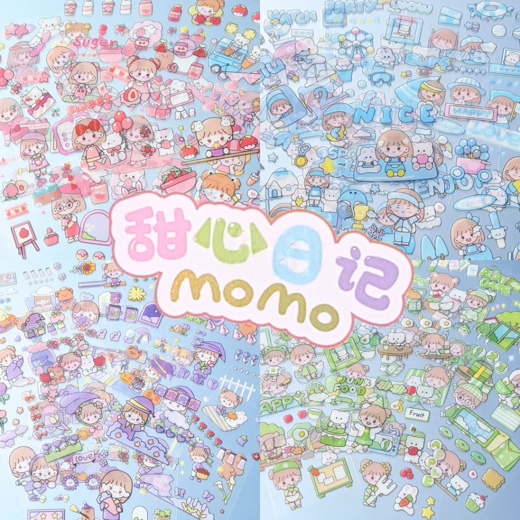 

Stiker MOMO 25 lembar Waterproof | ASLI