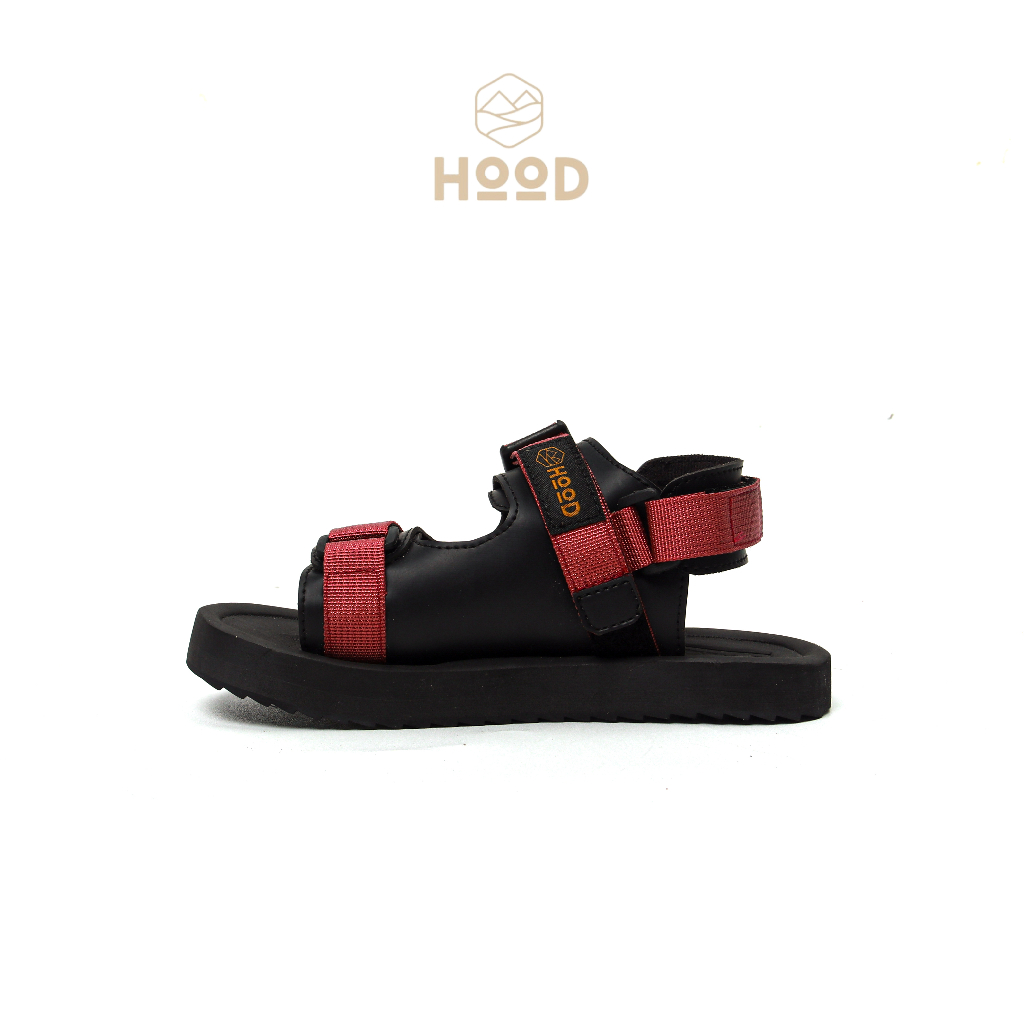 HOOD X HOODJAS Footwear - Sandal Gunung Traveling Anti Slip Anak Laki Laki Perempuan Unisex Maroon