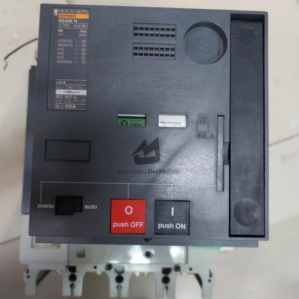 MCCB NS400N 4P 400A + MOTORIZED MERLIN GERIN ORIGINAL