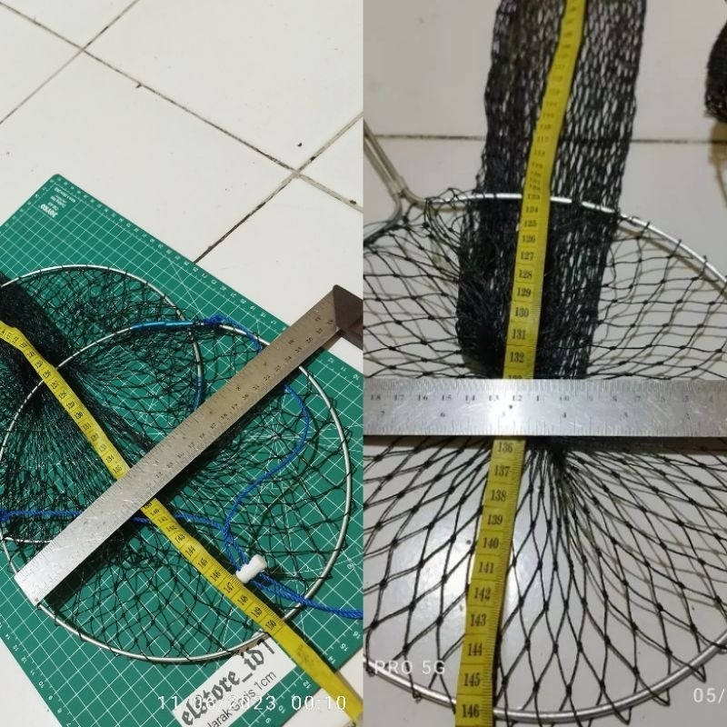 KERAMBA IKAN 145cm Ring 23cm Kerumbu Koja Tusuk Tancap dan Double Ring Tampar kuat anti yuyu