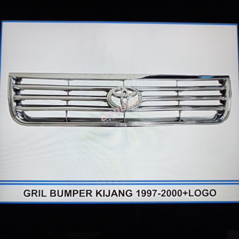 grill grille bumper depan mobil toyota kijang new 1997 1998 1999 2000 chrome crome