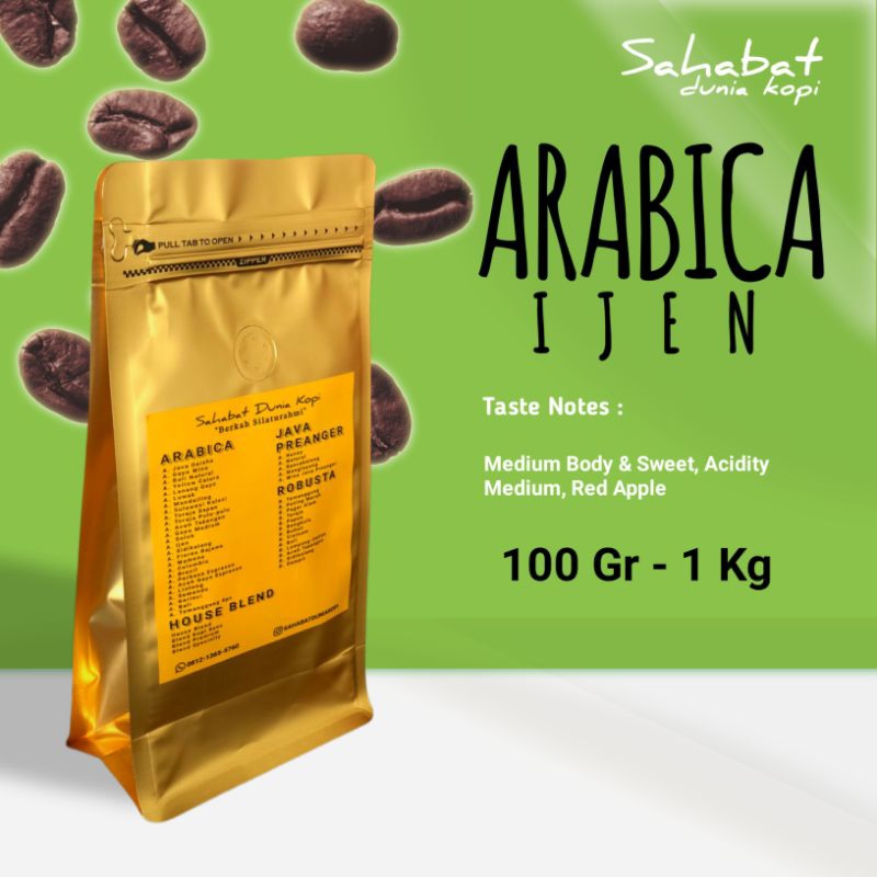 

Kopi Arabica Ijen 100% Kualitas Terbaik