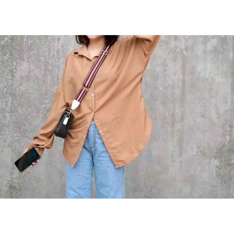 AT DEXY LOOSE OVERISZE SHIRT |PAKAIAN WANITA