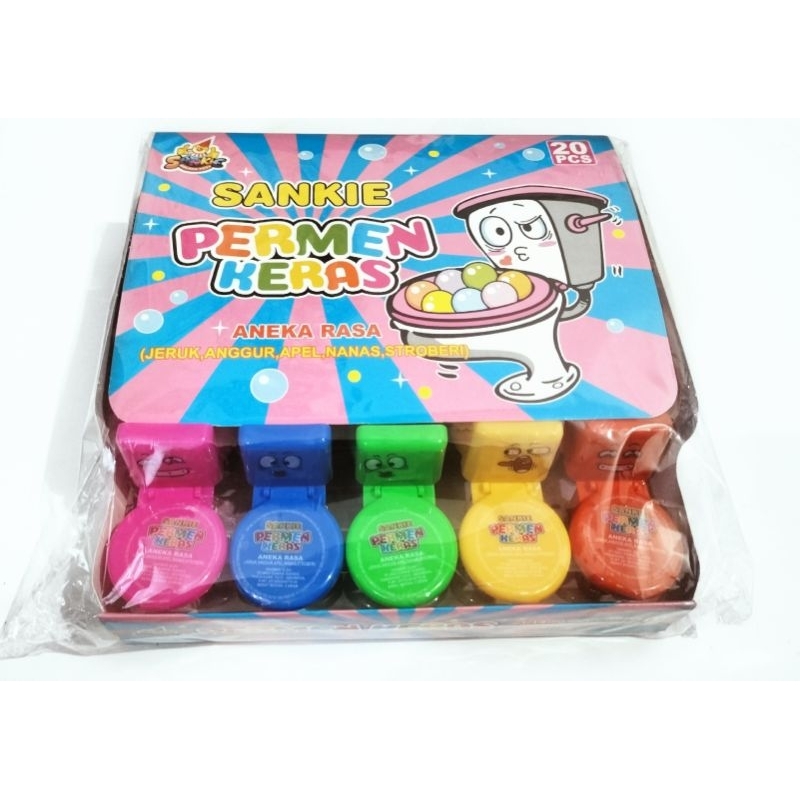 

Sankie Permen Toilet Candy Aneka Rasa Isi 20 Pcs | Closet Candy