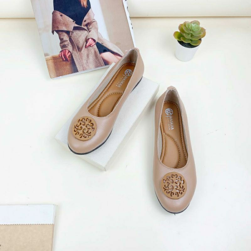 Sepatu Flatshoes Kulit Sapi