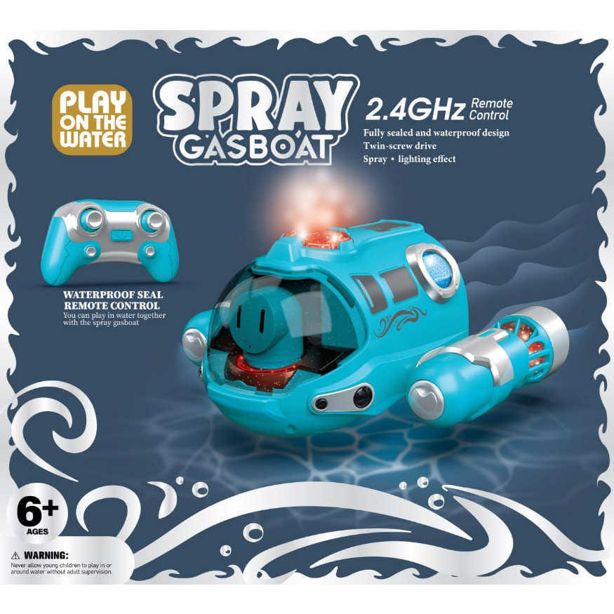 mainan RC Spray Gasboat Motor Gas Boat