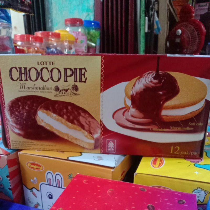

Lotte Choco Pie Marshmallow isi 12 Pcs