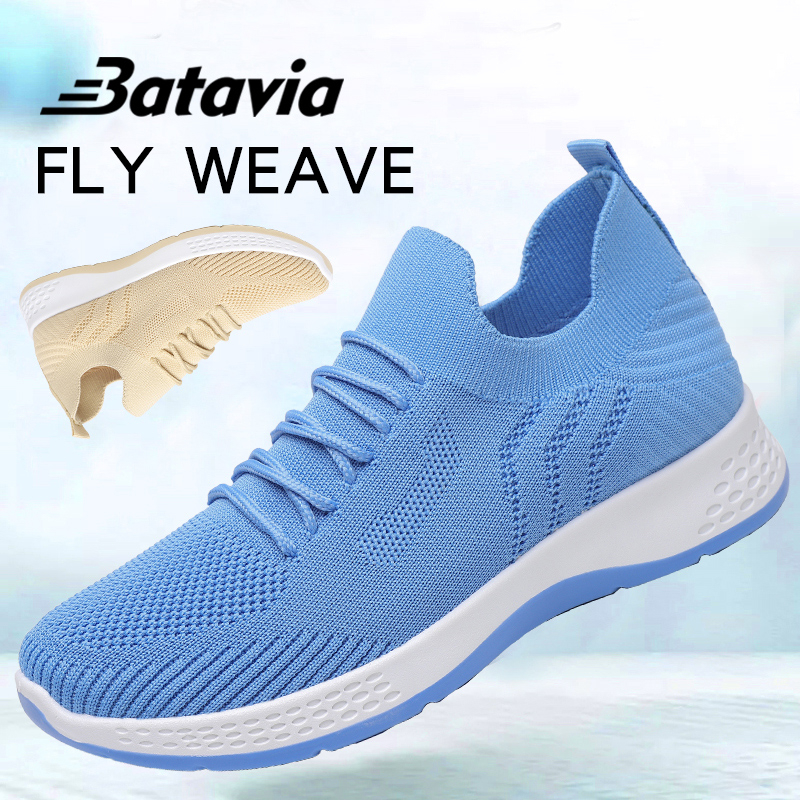 Batavia 2023 baru sepatu wanita fashion lace-up sepatu kasual murah bernapas non-slip sepatu mahasiswa D4