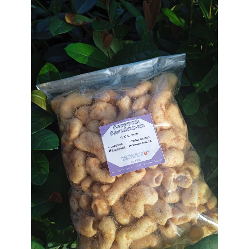 

KERUPUK MAKARONI PEDAS/MANIS KHAS KELUA isi ( 100 gram)