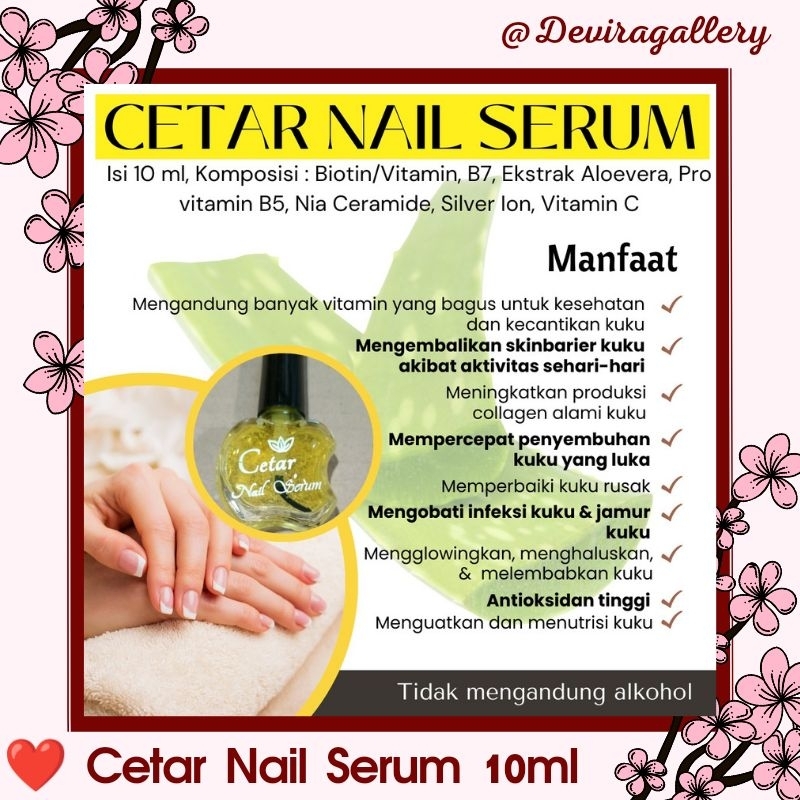 Cetar Nail Serum, Serum Kuku