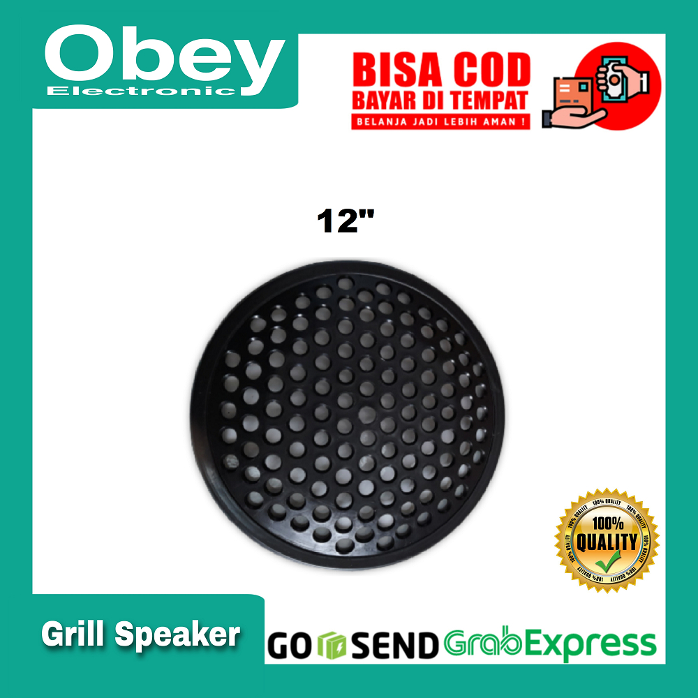 Ram Speaker Plastik / Grill Speaker Plastik Bulat