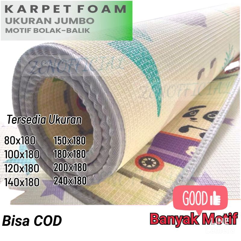 Karpet Lantai / Karpet Foam Motif Bolak Balik /Karpet PE FOAM Jumbo motif bolak balik ukuran