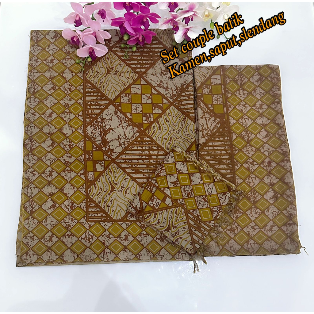 set couple kamen batik