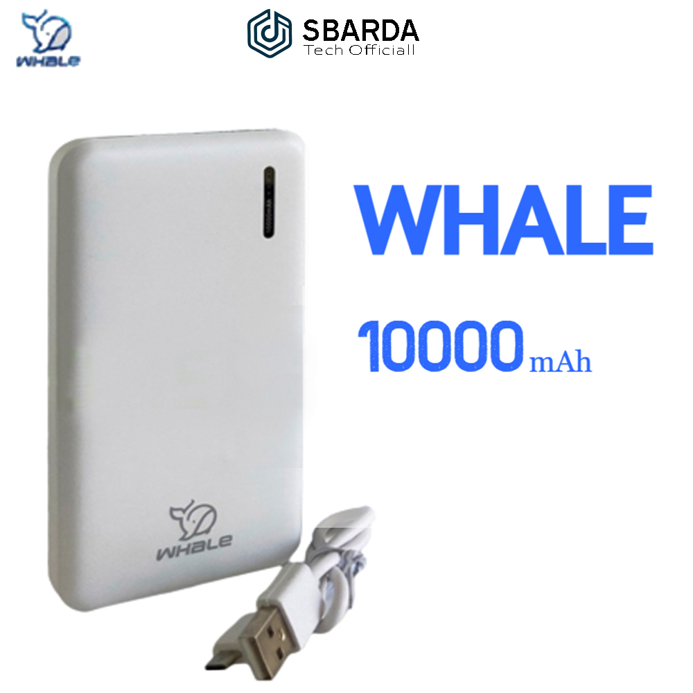 Powerbank WHALE 10000mAh Power bank Dual Input Tyve-C - Micro Dual Output Usb BP2014a