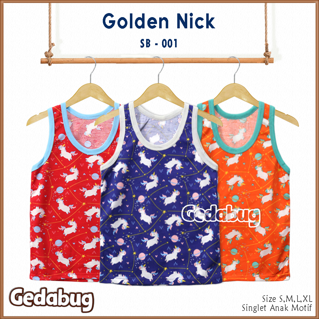 Singlet Agree Kids Motif Print | Singlet Anak Berkualitas Banyak motif | Gedabug