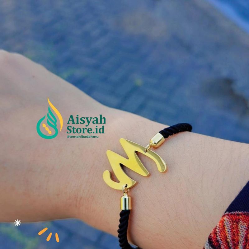 Gelang Huruf Titanium,gelang wanita