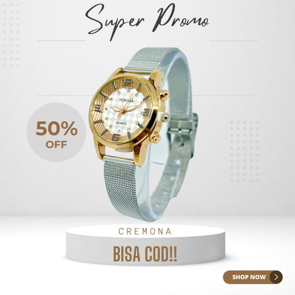 BISA COD! Jam Tangan Cewek Focus Rantai Pasir Bulat Fashion Termurah Mewah Berkualitas Elegan BONUS BATERAI CADANGAN!
