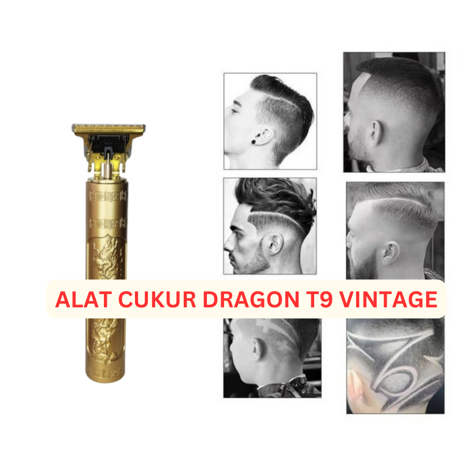 Alat mesin cukur rambut elektrik Vintage T9 dragon hair clipper - alat cukur naga