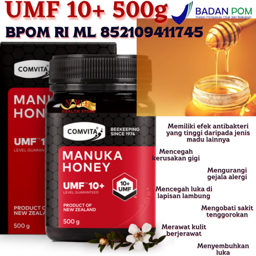 

Comvita Manuka Honey UMF 10+ 500g Madu Murni Alami Asli New Zealand