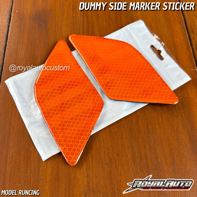 New Dummy Side Marker Sticker Reflector Bemper Depan Bagian Samping Model Wrangler Mercy Termurah