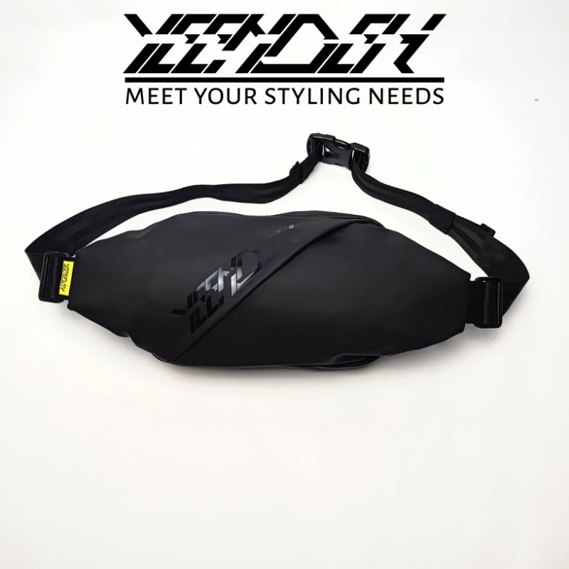 YEENDEH - Shadow Tas Selempang Pria Wanita Anti Air Tas Selempang Waterproff Hitam
