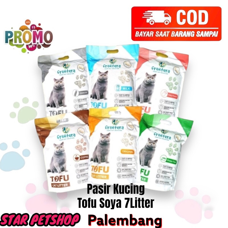 Pasir Kucing Tofu Soya FRONTERA 7Litter