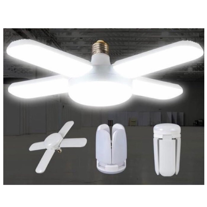 LAMPU BOHLAM LED MODEL KIPAS 40 WATT 4 SAYAP E27 LAMPU HIAS LAMPU FAN 4 BLADE SUPER TERANG MURAH GROSIR