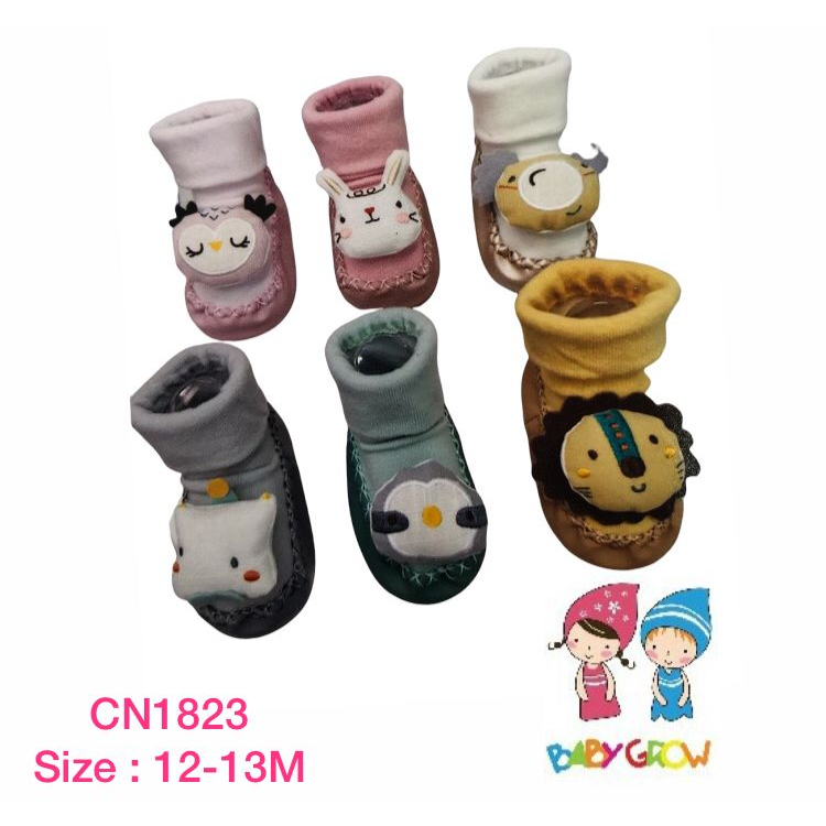 Baby Grow Sepatu Bayi Baru Lahir Lucu Antislip Motif Prewalker Baby Newborn