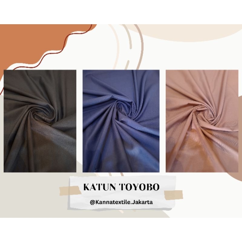 Kain Toyobo Polos Premium tidak Mudah Kusut Katun Polos Kain Meteran Katun Toyobo Katun Premium