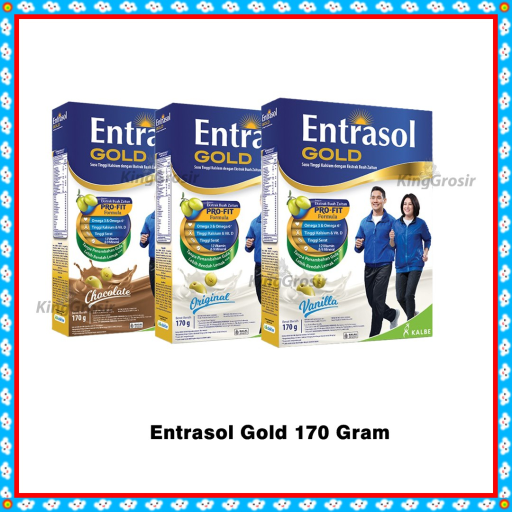 

Entrasol Gold Kemasan 175gr / 170gr Susu Untuk Lansia