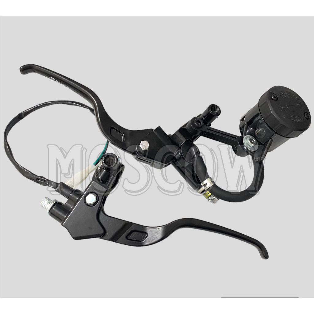 MASTER REM  TABUNG SMOKE RYBEN BESAR SET KIRI KANAN MASTER REM SET BKIRI KANAN PLUS TABUNG BIG SMOKE TABUNG MINYAK REM BESAR HITAM SMOKE UNIVERSAL