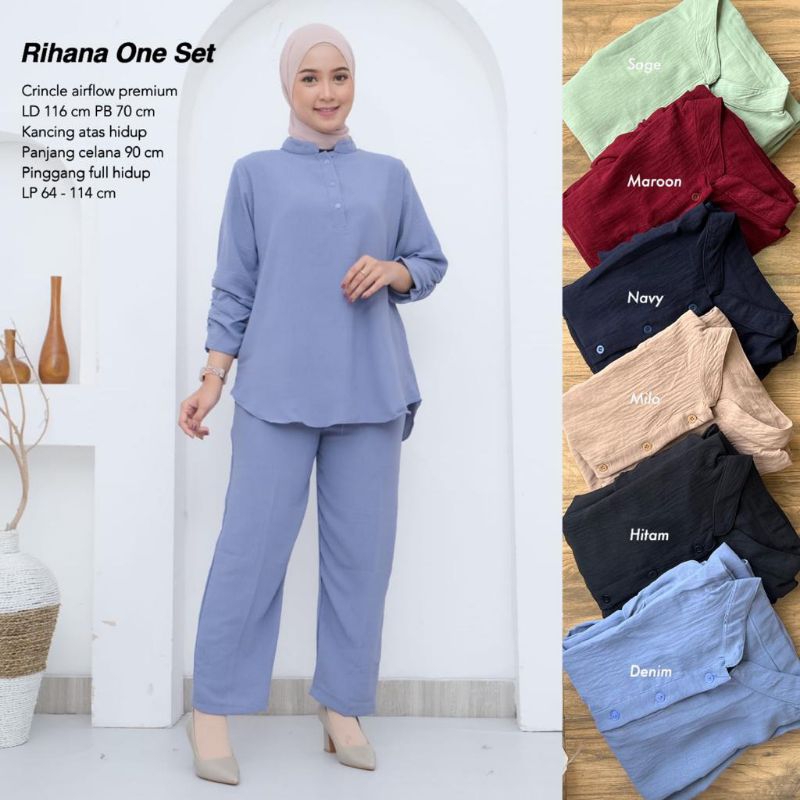 Setelan Airflow - RIHANA ONE SET //JF703