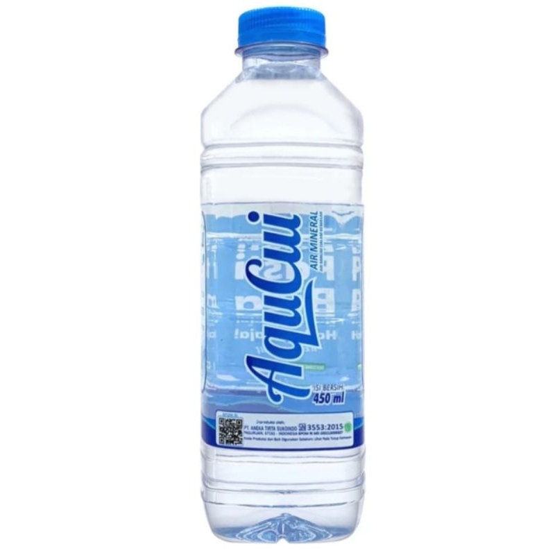 Aqucui botol square 450ml isi 24 btl/box termurah