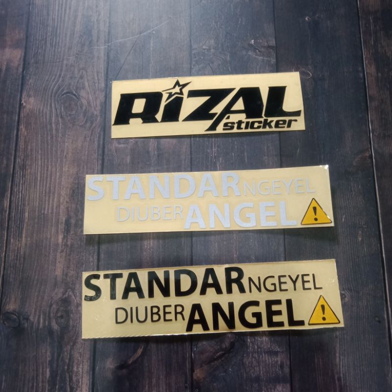 

STICKER STANDAR NGENYEL DI UBER ANGEL STICKER CUTTING 12 x 3