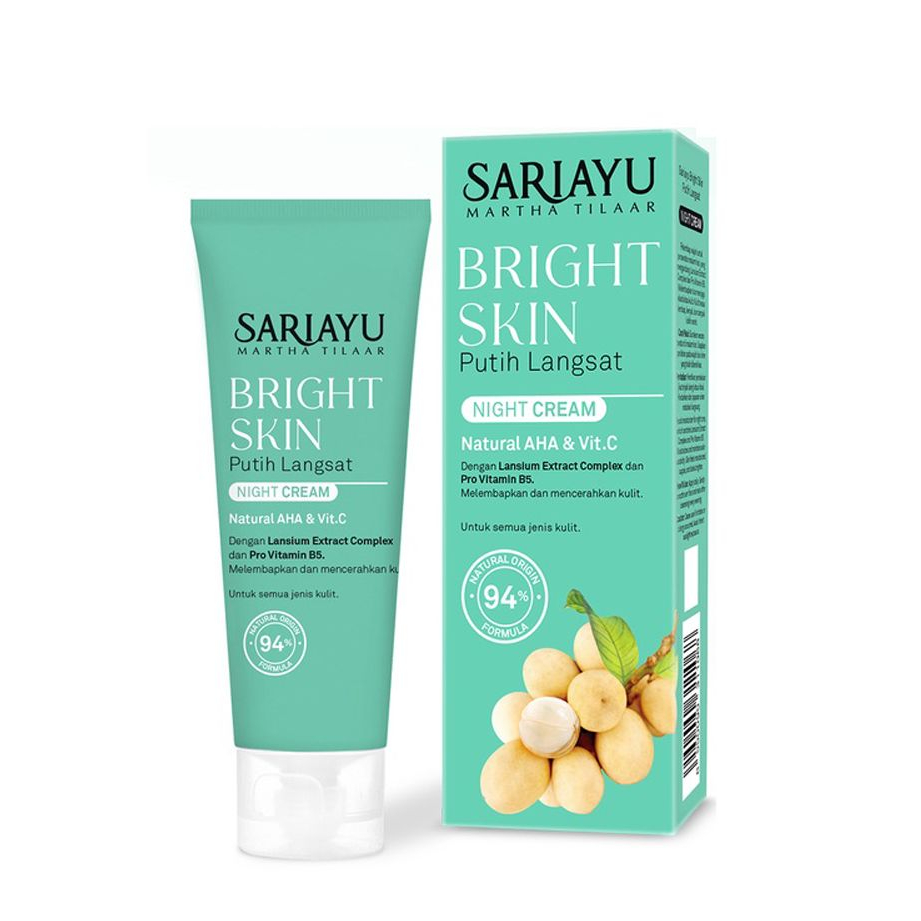 Sariayu Bright Skin Putih Langsat Night Cream 20g