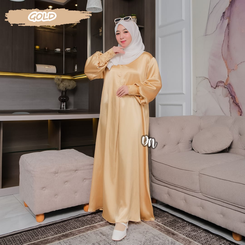 KARINA DRESS CARDENZA SILK SIMAR KILAP MEWAH GAMIS PESTA WANITA SYARI OOTD FASHION TERKINI