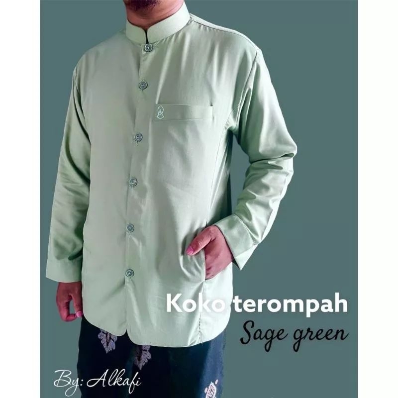BAJU KOKO SEMI JAS KAFANA AL KAFI IBRAHIMM  BAJU MUSLIM PRIA DEWASA MODERN TERBARU