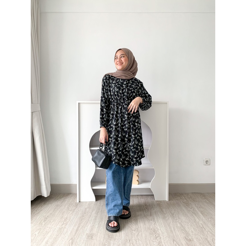 Bymeldev Flower Slim Tunik