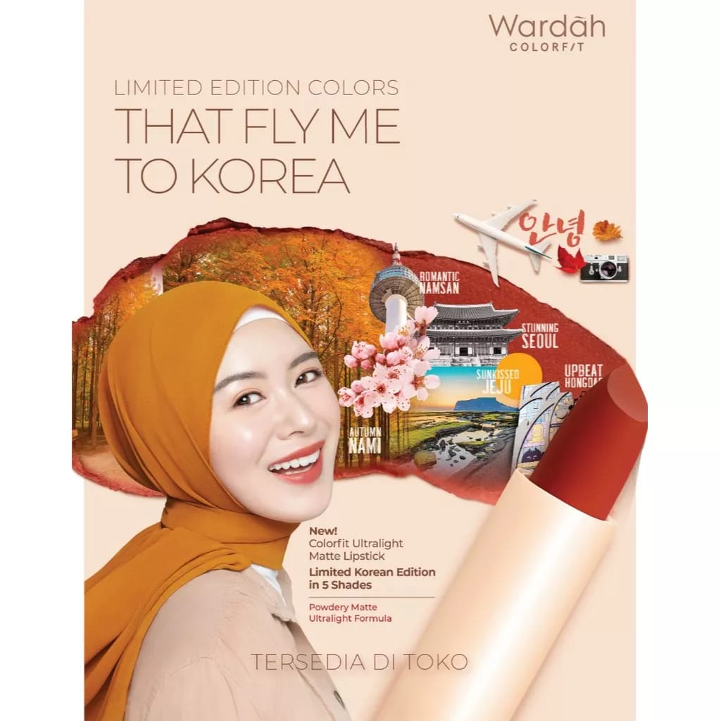 Wardah Colorfit Ultralight Matte Lipstick / Wardah Korean Limited Edition