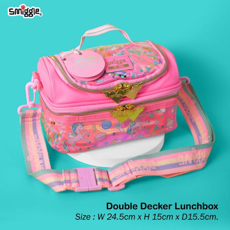 Tas double decker  smiggle/lunchbag smiggle/tas lunchbox