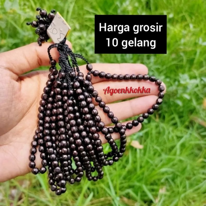 Grosir 10 pcs Gelang merica 33 tanpa kpl hitam kokkah kaukah