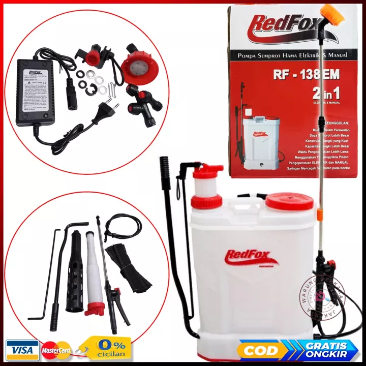 Sprayer Elektrik 2in1 / Alat Semprot Hama Elektrik Manual Redfox alat pertanian