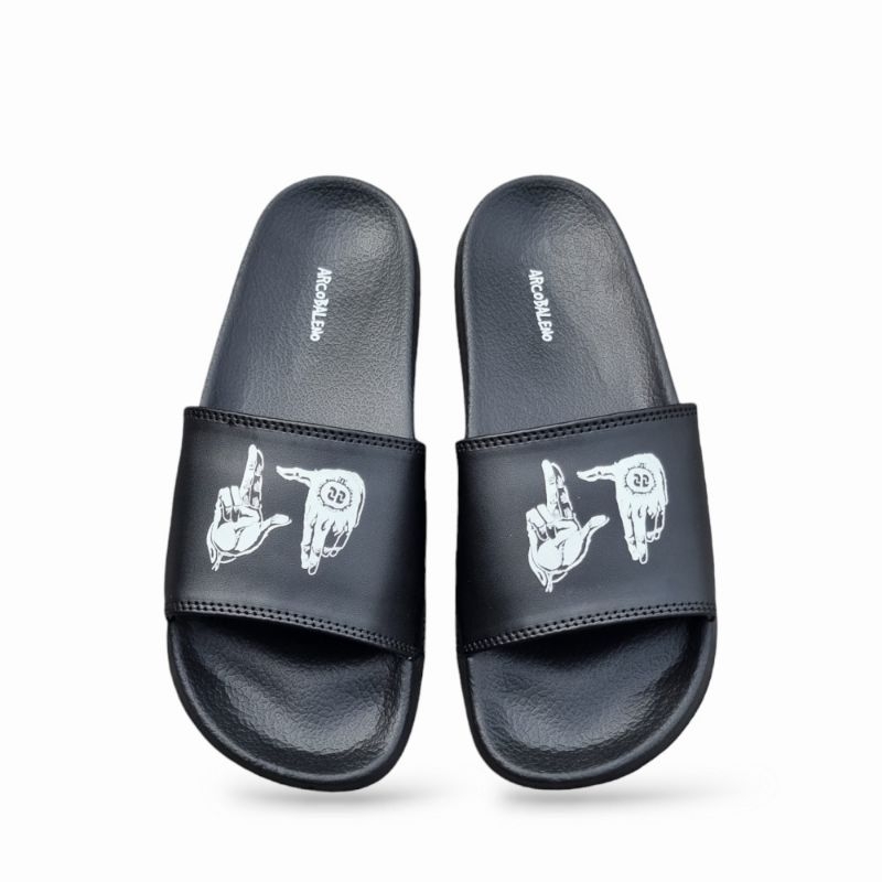 Sandal slop pria sendal selop slide slip on sandal karet slop jelly