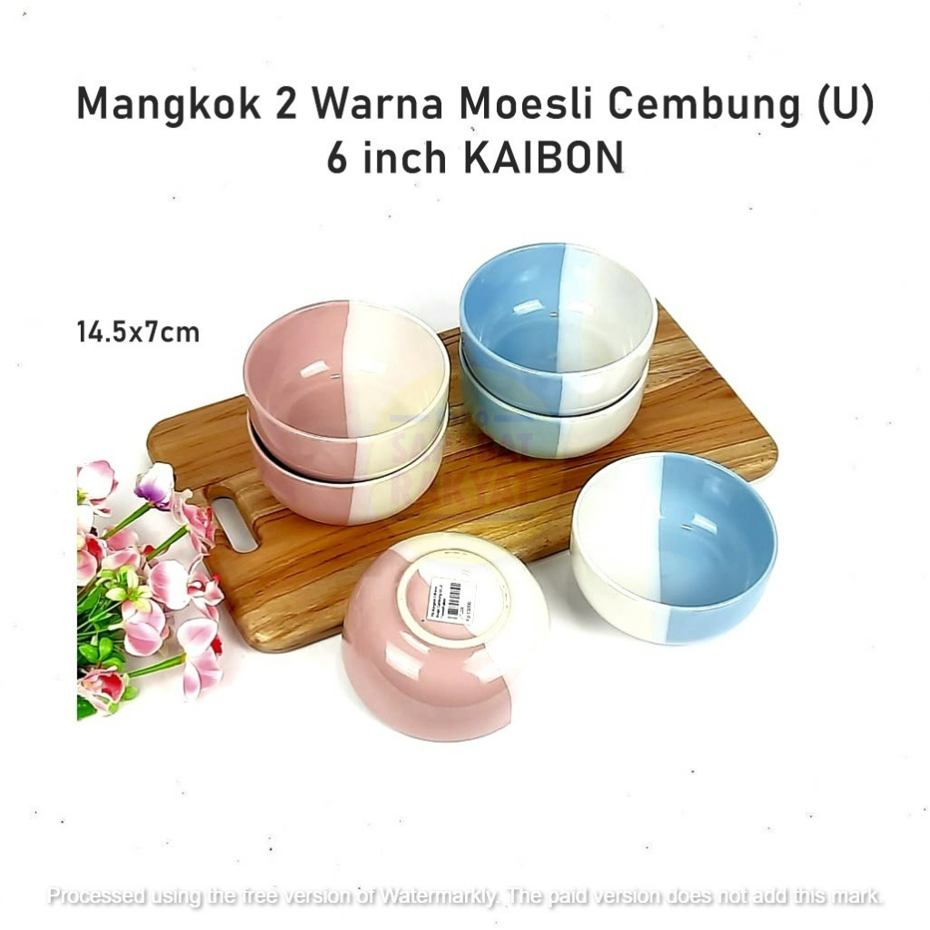 UTL006 Mangkok 2 Warna Cembung (U) Kaibon