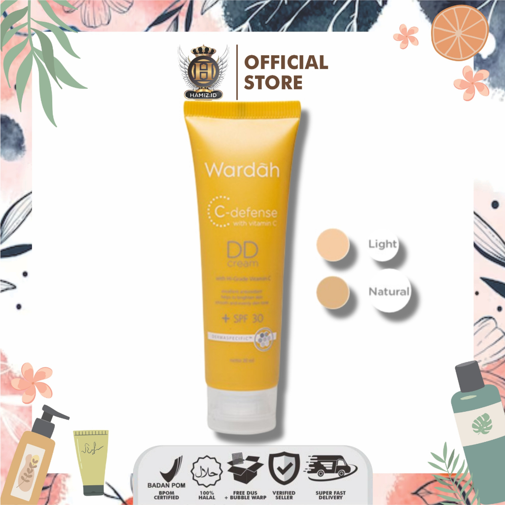 Wardah C-Defense DD Cream | Light | Natural