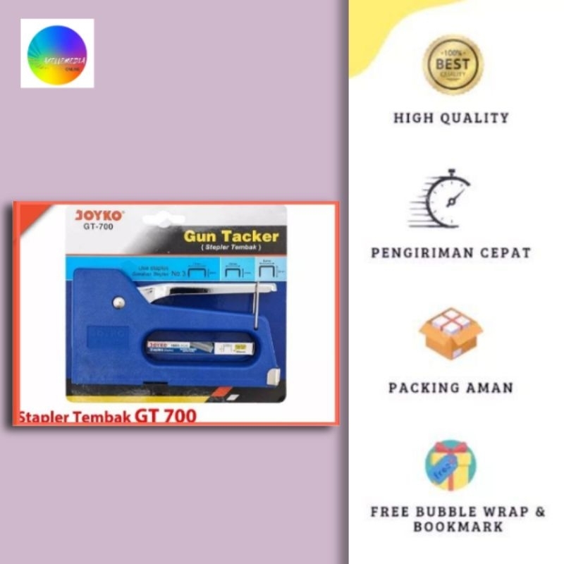 

Mesin Stapler Tembak Joyko GT-700 Body Plastik / Gun Tacker GT 700 / GT700 Stapler Sofa