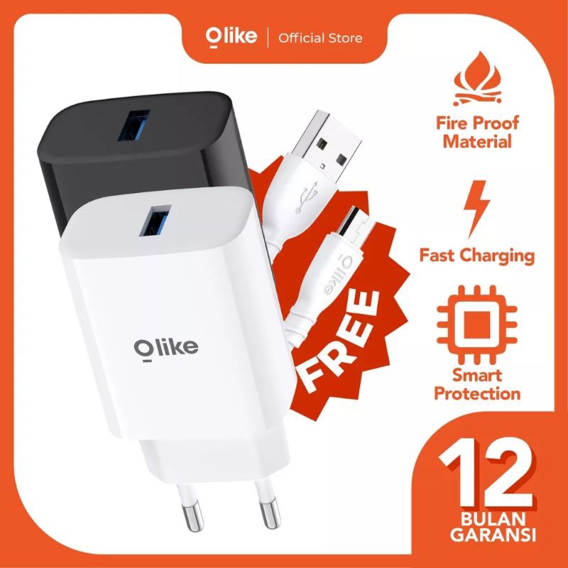 Olike C301 Charger Fast Charging Type C 18W For Xiaomi Vivo Oppo Samsung infinix